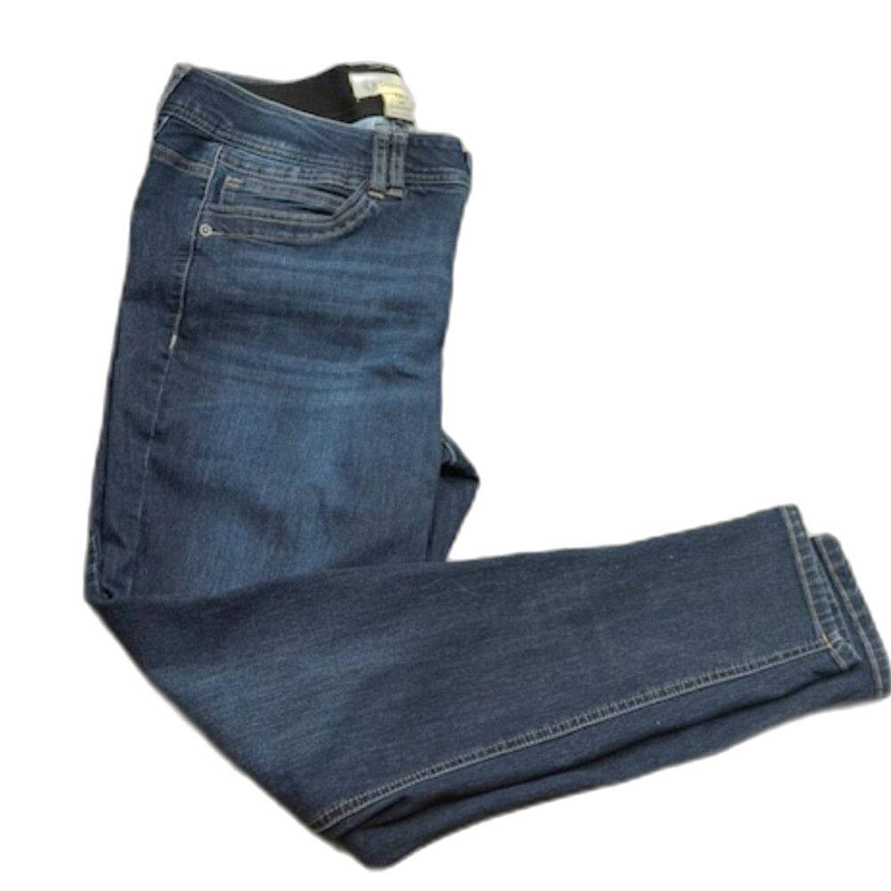 Democracy Ab Technology Jeans Size 14 Dark Wash Skinny Stretch Denim Mid Rise
